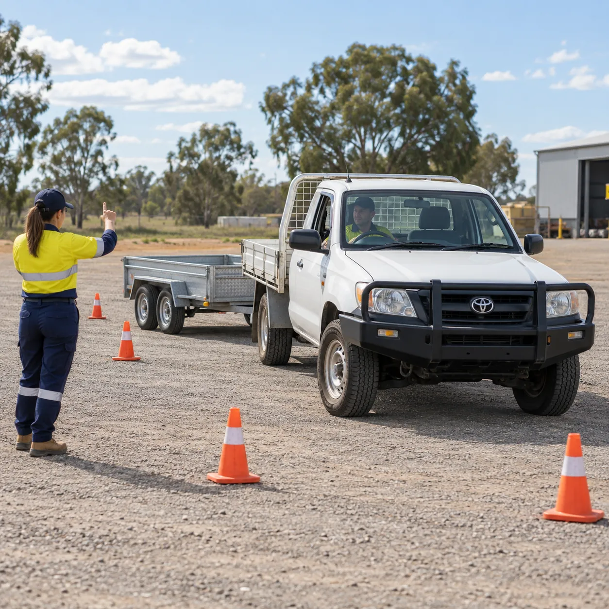 Drive and manoeuvre trailers