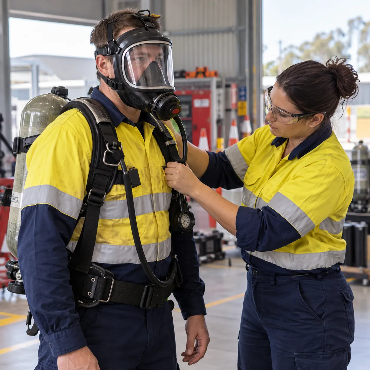 Operate breathing apparatus